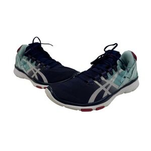 ASICS Training Sneakers Women's‎ Athletic Shoes Blue Teal Pink Size 8.5